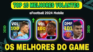 🔥🚀 TOP 10 😱😍 MELHORES VOLANTES DO EFOOTBALL 2024 [upl. by Newo]