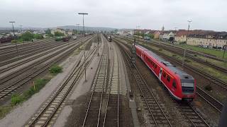 Bahnverkehr im Bahnhof Schwandorf am 11052018 [upl. by Itsym]