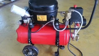 DIY  Small Silent Air Compressor Mini Compressore Silenzioso [upl. by Snapp294]