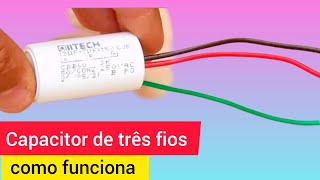 Capacitor de 3 fios e suas cores como funciona [upl. by Camille]