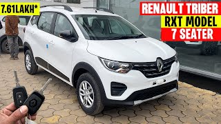 New Renault Triber RXT 2024  On Road Price Features and Exterior Mileage [upl. by Letsyrk]