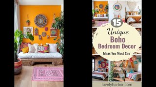 15 Unique Boho Bedroom Decor Ideas You Need to See [upl. by Ettegirb]