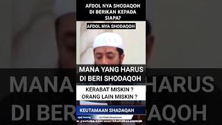 Ust Khalid Basalamah Afdol shodaqoh [upl. by Claudelle624]