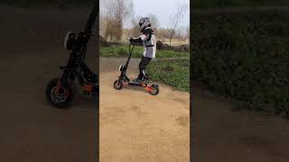 Powerful Offroad Riding with Off Road 5600w Dual Motor Electric scooterescooters electricscooter [upl. by Carrelli]