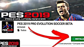 how to download and instal pes 2019 mobile beta  mega direct link [upl. by Nosnevets]