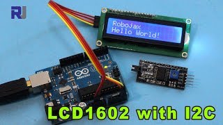 How to use LCD LCD1602 with I2C module for Arduino  Robojax [upl. by Youngman]