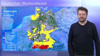 21112024 Unwetterinformation  Deutscher Wetterdienst DWD [upl. by Prisca]