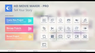 HD Movie Maker for Windows 10  Getting Started Tutorial [upl. by Flemming]