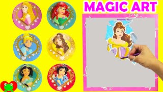 Disney Princess Magic Art Scratcher with Shopkins Happy Places and More [upl. by Naujek]