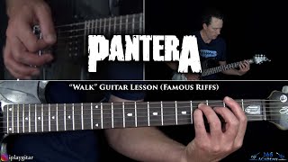 Walk Guitar Lesson  Pantera Famous Riffs [upl. by Madora]