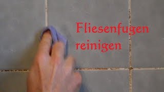 Lifehack Fliesenfugen und Fliesen richtig reinigen Fliesenfugen sauber machen Schimmel [upl. by Nevla405]