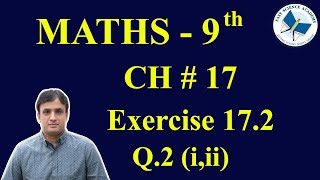 9th Class Math solutions ch 17 Exercise 172 Q2 iii  FAST MATHEMATICS TUTORIALS [upl. by Oberheim]