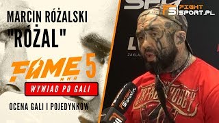 Różal o FAME MMA 5 To jest fenomenalne Dla Bonusa poprzeczka za wysoko [upl. by Adiaroz321]