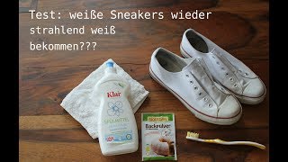 Test weiße Sneakers wieder strahlend weiß bekommen [upl. by Zipnick525]