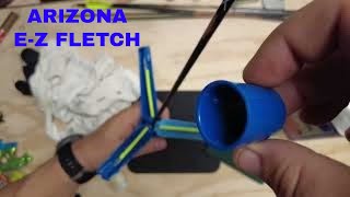 Fletching Arrows w Arizona EZ Fletch Review amp AAE Max Stealth [upl. by Lenny]