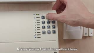 How to change Scantronic 9448 alarm code [upl. by Aleka]