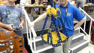 Meccano Level Luffing Cranes at Skegex 2012 [upl. by Anatol485]