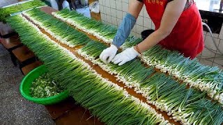 welsh onion pancake pajeon  street food [upl. by Evelina]