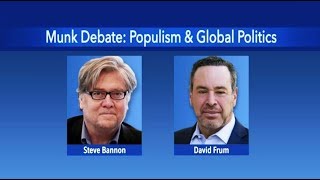 Steve Bannon vs David Frum  The Rise of Populism  Munk Debate Nov 2 2018 [upl. by Eixor]