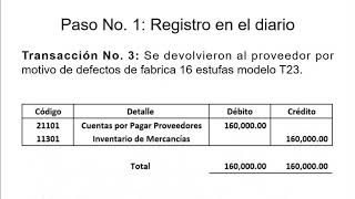 Cómo registrar bajo inventario perpetuo o permanente  método perpetuo  Ejercicio práctico [upl. by Arreip]