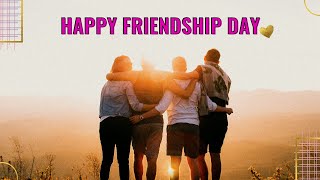 Happy Friendship Day StatusFriendship Day whatsApp Status 2021 Friendship Day Shayari Hindi Song [upl. by Rutan764]