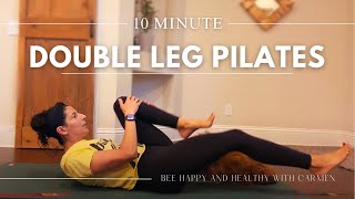 DOUBLE LEG STRETCHES FOR STRONG CORE AND FLEXIBILITY  CoreBurning Pilates  Double Leg Stretches [upl. by Mccormac]