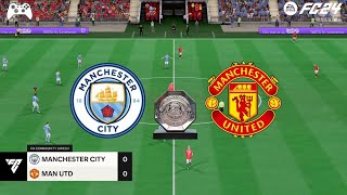 FC 24  Manchester City vs Manchester United  Community Shield  Final 2425 [upl. by Ramo]