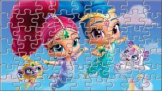 SHIMMER Y SHINE Genies Princess Jigsaw Puzzle ★ Games and Cartoons for Kids [upl. by Politi827]