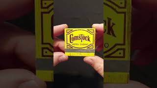 Comstock Hotel Casino vintage matchbook 🇺🇸 Reno Nevada [upl. by Mmada494]