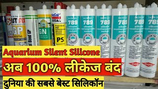 Dowsil silicone 789  How to covering lekage  789 silicon  How to use aquarium silicone [upl. by Kellsie]