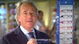 Spot ProntoLeggo con Corrado Tedeschi occhiali da lettura premontati in farmacia [upl. by Inalaehon760]