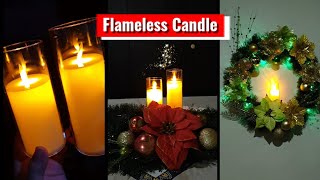 Flameless Candles for Christmas Decoration [upl. by Weinshienk]