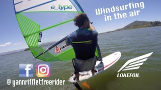 WINDSURFING IN THE AIR  WINDFOIL with Lokefoil [upl. by Abih]