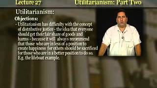 Introduction to Philosophy Lecture 27  Utilitarianism II [upl. by Elyr]