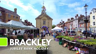 Brackley Northants  Highlights  Jubilee Walk on Market Day [upl. by Benedict]