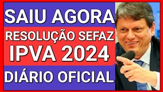 ✅MUDANÇAS IMPORTANTES FINALMENTE LIBERADA TABELA IPVA 2024 [upl. by Saffian197]