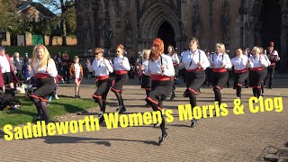 Saddleworth Womens Morris amp Clog dance quotAshtonUnderLynequot at Lichfield Festival of Folk 2024 [upl. by Arot]