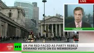 UKIP Nigel Farage  House of Commons EU referendum debate  Oct 2011 [upl. by Hcib]