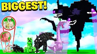 5 BIGGEST MINECRAFT BOSSES [upl. by Elleval]