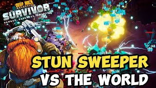 Insane Dive With Stun Sweeper As The Main Weapon  Deep Rock Galactic Survivor [upl. by Reizarf]