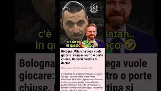 Bologna Milan rinviata Il sindaco sceriffo calcio seriea meme ironia risate bolognamilan [upl. by Arbua]