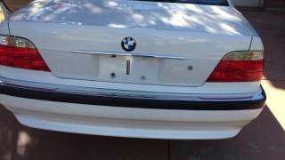 2001 BMW 740IL WHITE SACRAMENTO CALIFORNIA [upl. by Tilney719]