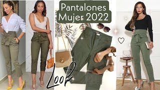 PANTALONES DE MODA Y TENDENCIA 2022 MUJER COMO COMBINAR LOS PANTALONES DE MODA ESTE AÑO OUTFITS [upl. by O'Carroll]