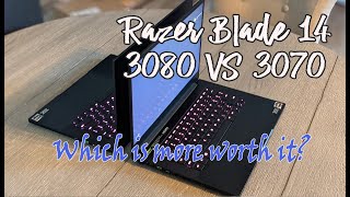 Razer Blade 14 3070 Versus 3080 GPU Comparison Video [upl. by Laundes]