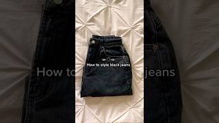 How to style black jeans 👖 style trending christmas clothing cute easy [upl. by Holmun895]