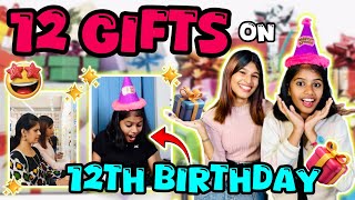 TIYAKUTTYUDE 12TH BIRTHDAYK 12 GIFTS 🥳🎁  Big surprise🤩  thejathangu😉 [upl. by Morgenthaler]