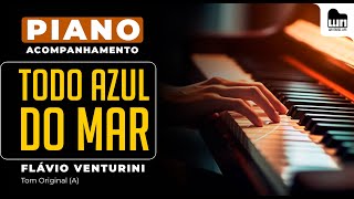 Todo Azul do Mar Flávio Venturini  Acompanhamento no Piano para CoverKaraokê [upl. by Elay]