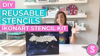 🤗 How to Make Reusable Stencils 📦 UNBOXING Ikonart Stencil Maker Kit [upl. by Areema539]