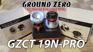 Ground Zero Competition GZCT 19NPRO Neo Tweeter Unboxing [upl. by Llewxam]