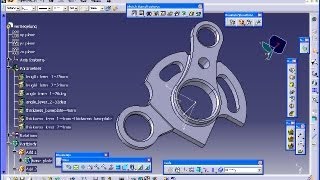 Verriegelung  Catia v5 Training  Skeleton  Steering geometry  Parameters [upl. by Jacquenette]